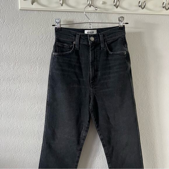 AGOLDE Pinch Waist High Rise Kick Flare in Panoramic - Picture 3 of 9